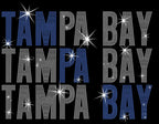 Tampa Bay Rhinestone Shirt: Retro Hockey Bling Apparel