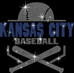 Kansas City Baseball Rhinestone Shirt: Retro Tailgate Party Tee