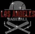 Los Angeles Baseball Rhinestone Shirt: Retro Baseball Mom Tee