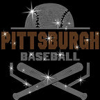Pittsburgh Baseball Rhinestone Shirt: Women's Game Day Tee