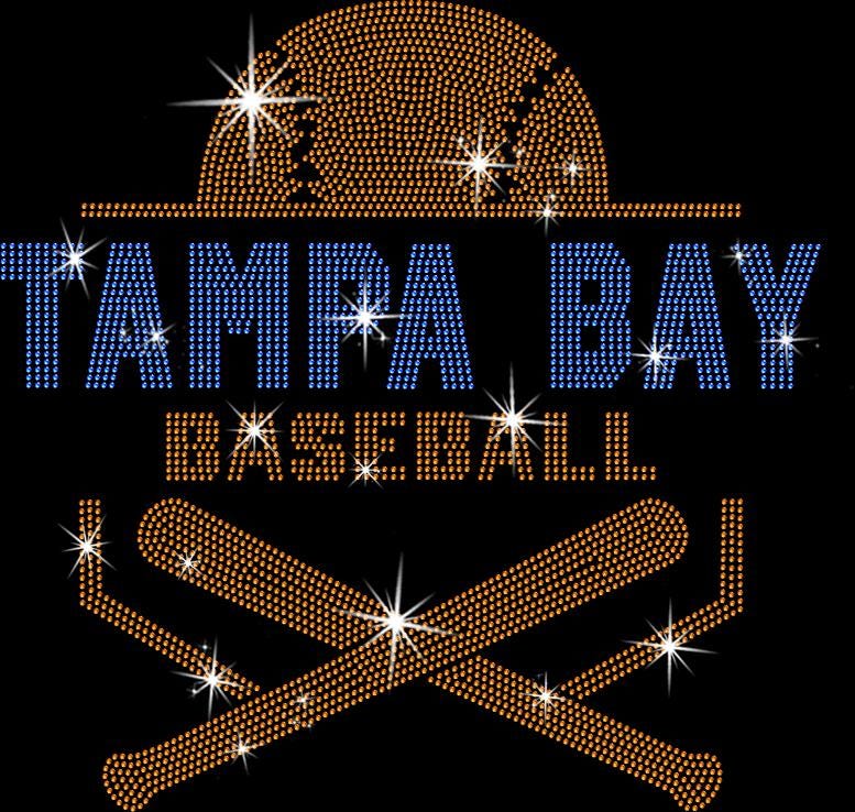 Tampa Bay Baseball Rhinestone Shirt: Bling Game Day Sports Tee