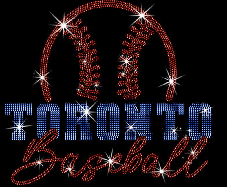 Toronto Baseball Team Rhinestone Shirt: Stylish Sweatshirt for Sports Fans