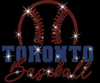 Toronto Baseball Team Rhinestone Shirt: Stylish Sweatshirt for Sports Fans