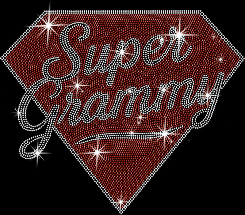 Super Grammy Rhinestone Shirt: Sparkly Grandma Tee