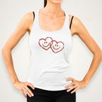 Cute Smiling Hearts Rhinestone Shirt: Funny Valentine Bling Sweatshirt