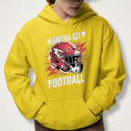 Kansas City Bling Rhinestone Football Shirt: Game Day Sparkly DTF Rhinestone Tee