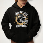 New Orleans Football DTF Rhinestone Shirt: Bling Game Day Tee