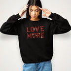 Love More Rhinestone Shirt: Bling Couple Valentine Tee