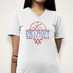 Detroit Basketball Sports Team Rhinestone T-shirt: Basketball Lovers Sparkle Tee