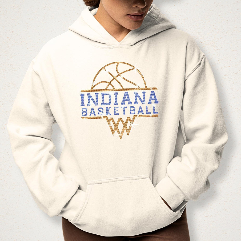 Indiana Basketball Sports Team Rhinestone Shirt: Perfect Gift for Die-hard Basketball Fans
