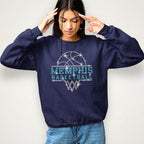 Memphis Basketball Team Rhinestone Shirt: Stylish Basketball Team Fans Hoodie