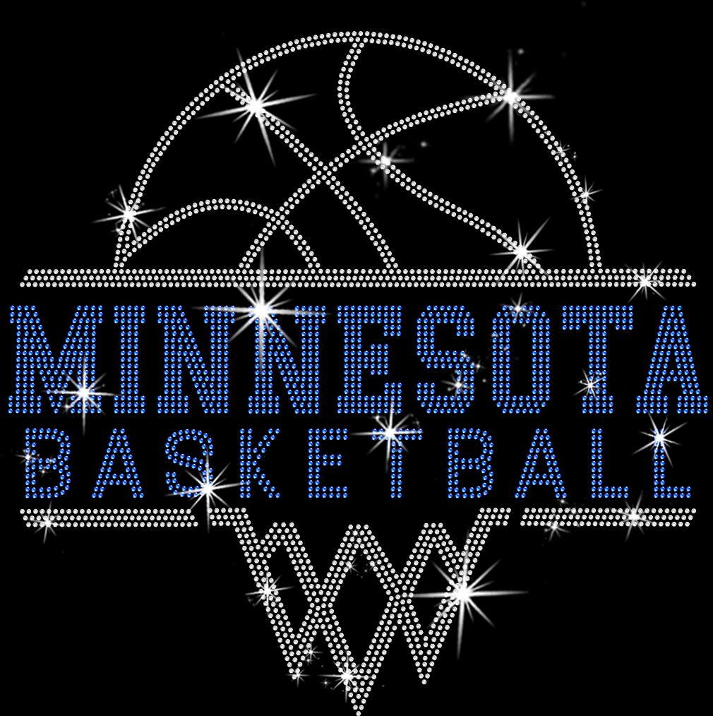 Minnesota Basketball Sports Team Rhinestone Shirt: Basketball Championship Fan Shirt Gift