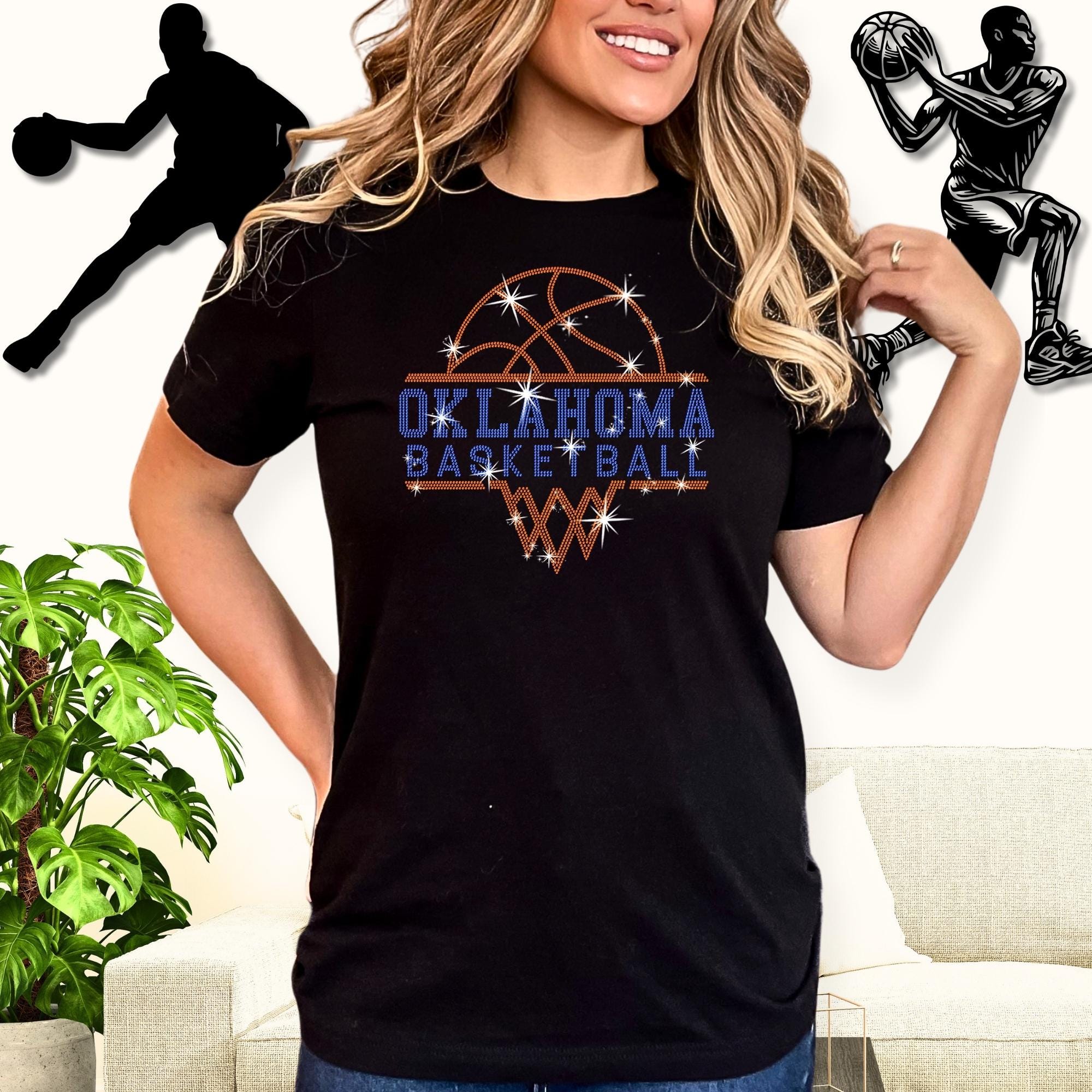 Oklahoma Basketball Sports Team Rhinestone Shirt: Sparkling Retro Game Day Tee Main image