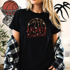 Atlanta Basketball Rhinestone T-Shirt: Cool Basketball Mom Shirt