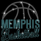 Memphis Basketball Rhinestone T-shirt: Soft and Cozy Tailgating Shirt