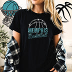 Memphis Basketball Rhinestone T-shirt: Soft and Cozy Tailgating Shirt