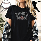 Baseball Mom Rhinestone Shirt: Sports Lover Mama Sweatshirt