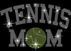 Tennis Mom Rhinestone Shirt: Tennis T-shirt for Womens