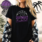 Sacramento Basketball Rhinestone Shirt: Retro Basketball Game Day Bling Outfit