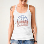 Washington Basketball Rhinestone Shirt: Sparkly Basketball Lovers Outfit