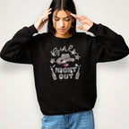 Girls Night Out Rhinestone Shirt: Trendy Western Cowgirl Tee