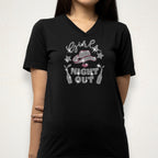 Girls Night Out Rhinestone Shirt: Trendy Western Cowgirl Tee
