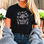 Girls Night Out Rhinestone Shirt: Trendy Western Cowgirl Tee