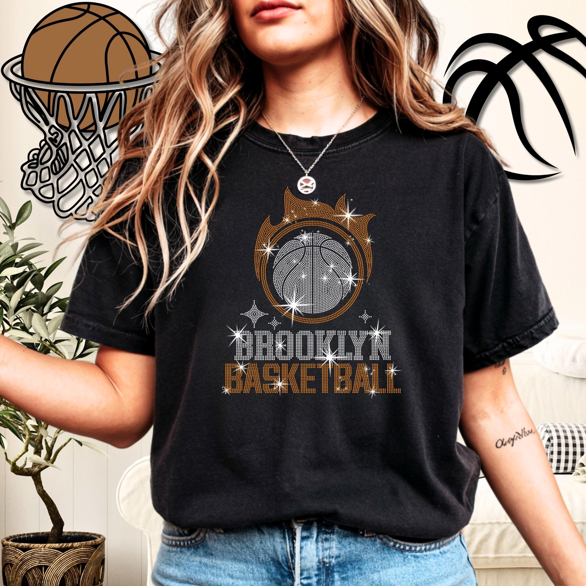 Brooklyn Basketball Team Rhinestone Shirt: Bling Brooklyn Sweatshirt Main image