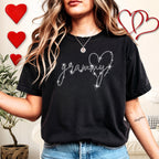 Grammy Heart Rhinestone Shirt: Cute Grandma Bling Tee
