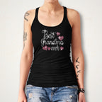 Best Grandma Ever Rhinestone Shirt: Best Mom Heart Themed Tee
