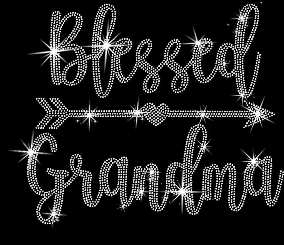 Blessed Grandma Rhinestone Shirt: Cute Grandma Sweatshirt