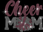 Cheer Mom Rhinestone Shirt: Cheerleading Mama Sparkle Outfit