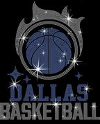 Dallas Basketball Team Rhinestone Shirt: Sparkly Women's Basketball Tee