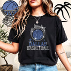 Dallas Basketball Team Rhinestone Shirt: Sparkly Women's Basketball Tee
