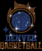 Denver Basketball Team Rhinestone Shirt: Sparkly Game Day Tee