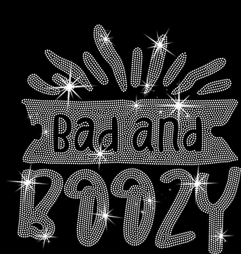 Bad And Boozy Rhinestone Shirt: Fun Nights Sparkly Outfit