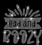 Bad And Boozy Rhinestone Shirt: Fun Nights Sparkly Outfit