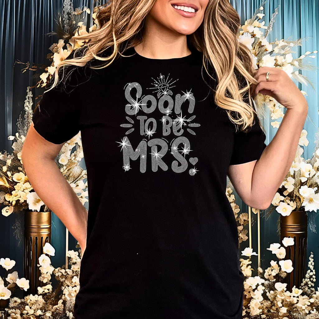 Soon to Be Mrs. Rhinestone Shirt: Wedding Bling Tee
