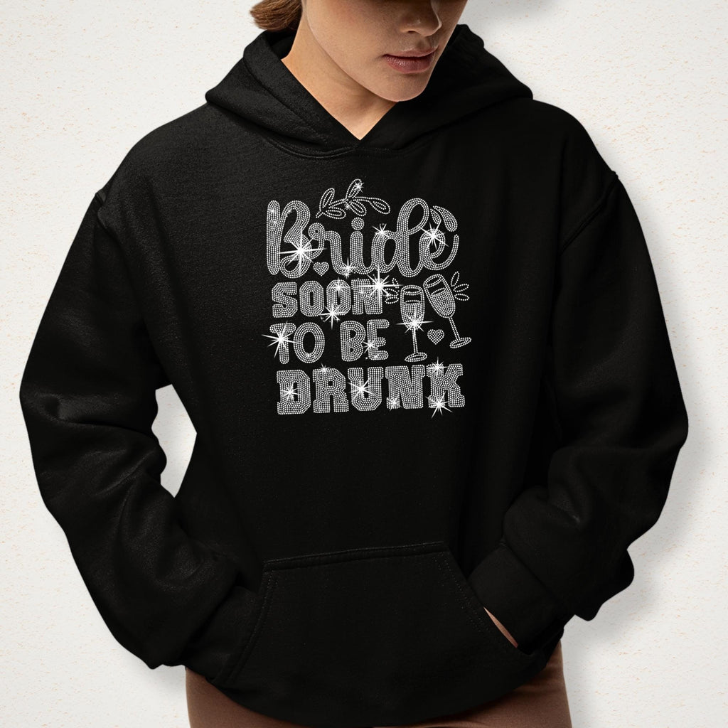 Bride Soon to be Drunk Rhinestone Shirt: Sparkling Bachelorette Party Tee