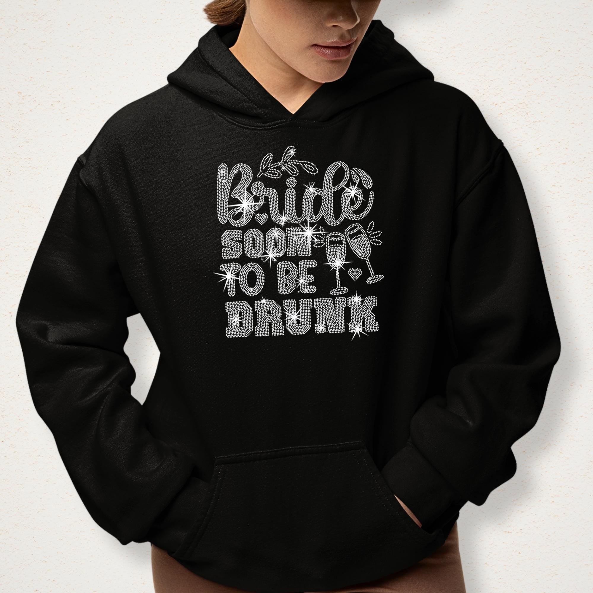 Bride Soon to be Drunk Rhinestone Shirt: Sparkling Bachelorette Party Tee