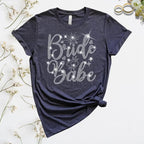 Bride Babes Team Rhinestone Shirt: Sparkling Bride Friends Tee