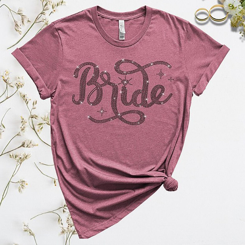 Bride Squad Rhinestone Shirt: Bachelorette Bling Sweatshirt