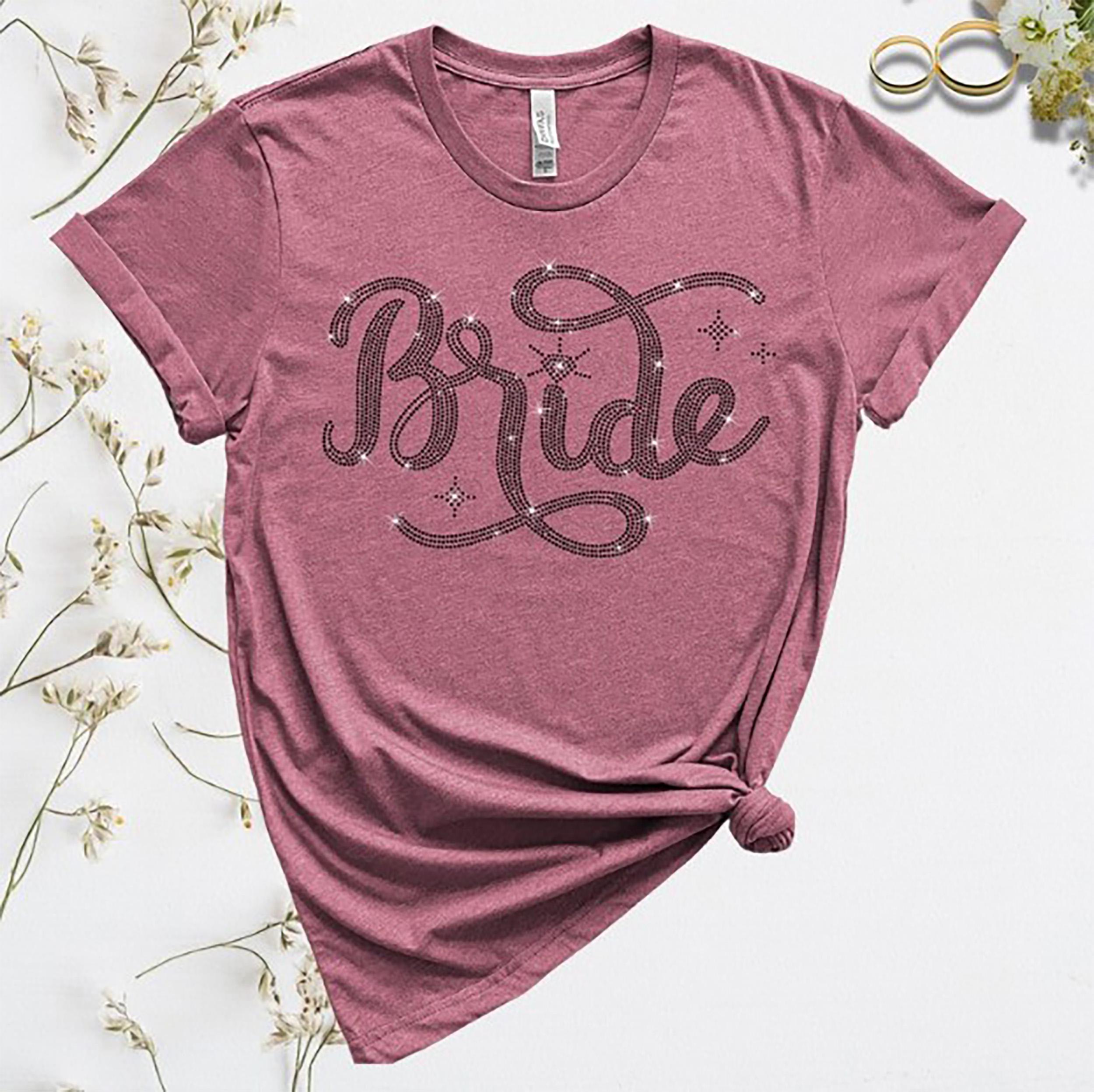 Bride Squad Rhinestone Shirt: Bachelorette Bling Sweatshirt