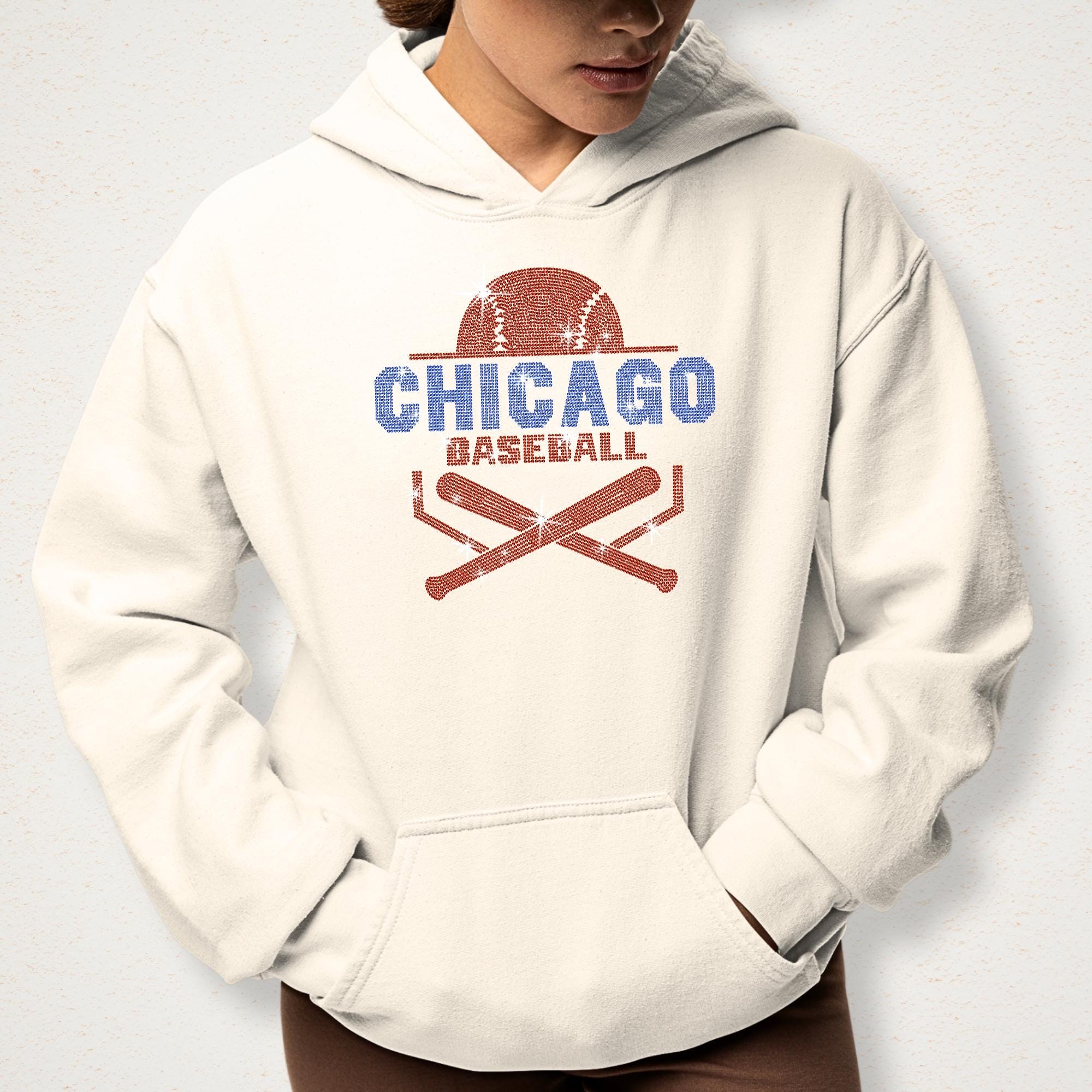 Chicago Baseball Rhinestone Shirt: Sports Gift for Baseball Mom