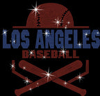 Los Angeles Baseball Rhinestone Shirt: LA Baseball Apparel