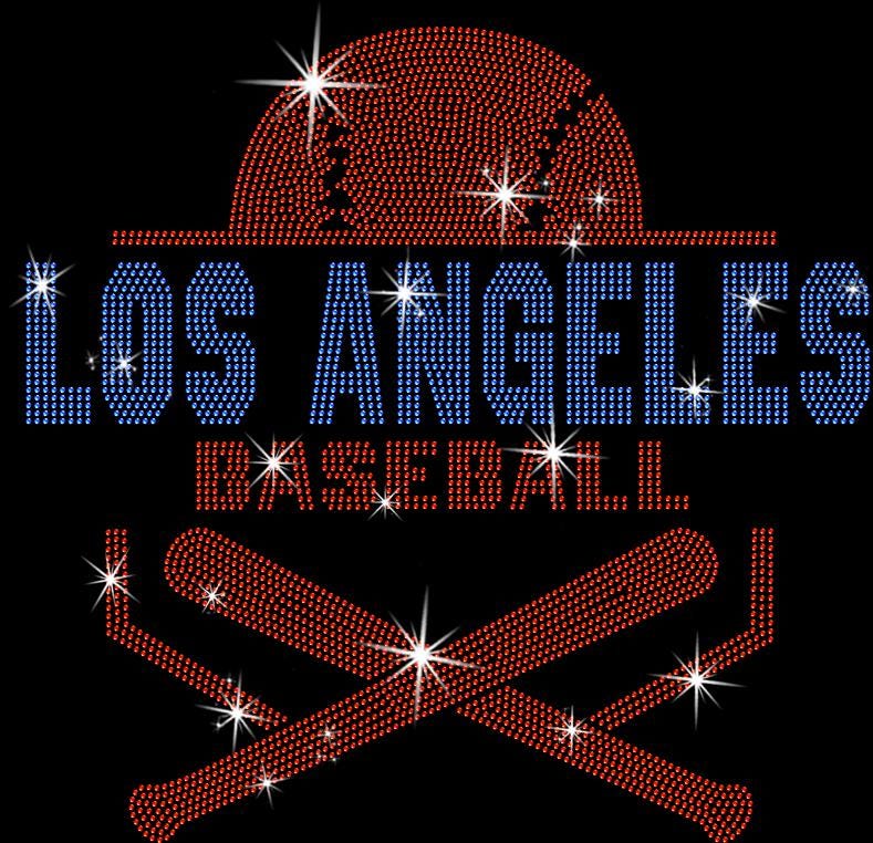 Los Angeles Baseball Rhinestone Shirt: LA Baseball Apparel