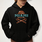 Miami Baseball Rhinestone Shirt: Tailgate Retro Bling Tee