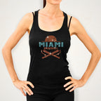 Miami Baseball Rhinestone Shirt: Tailgate Retro Bling Tee