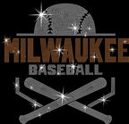 Milwaukee Baseball Rhinestone Shirt: Game Day Sports Mama Tee