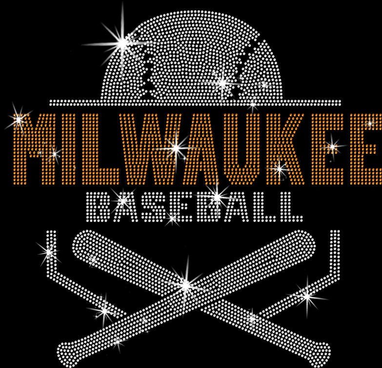 Milwaukee Baseball Rhinestone Shirt: Game Day Sports Mama Tee